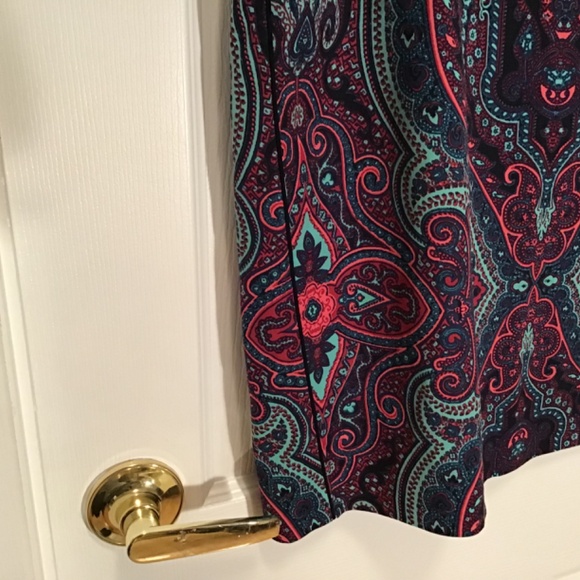 Adrianna papell pencil paisley skirt - Picture 2 of 5